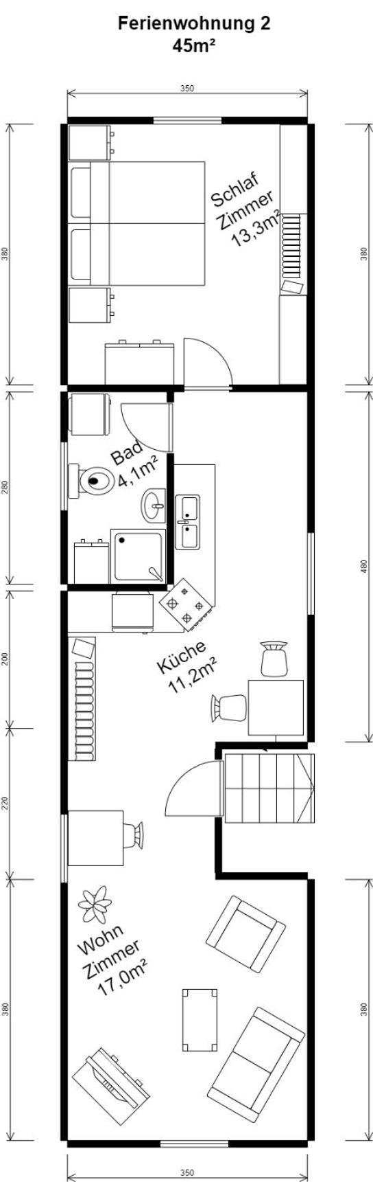 Ferienwohnung Van Den Berg Rees Habitación foto